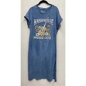 Hrt & Luv T-Shirt Dress Small Nashville Music City Cowboy Rodeo USA Country